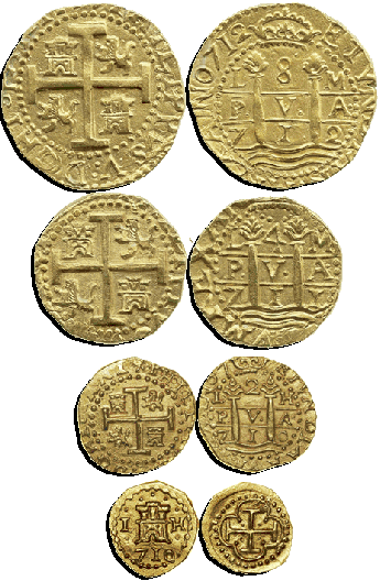 Gold Cobs from Peru: Collecting Peruvian Gold Cobs and Fleet Gold Cobs. Daniel Frank Sedwick, LLC. Specialists in the colonial coinage of Spanish America as well as shipwreck coins