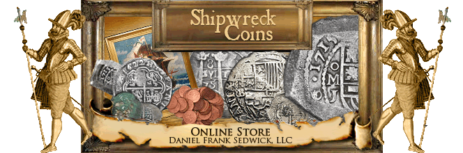 Shipwreck Treasure coins from around the World. Atocha, 1715 Fleet, Consolacion, Maravillas, Capitana, VOC, Rooswijk