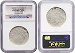 MEXICO, Guanajuato, cap-and-rays 4 reales, 1843 PM, concave wings, NGC Shipwreck Effect, SS New York.