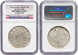 MEXICO, Durango, cap-and-rays 8 reales, 1841 RM/L, NGC Shipwreck Effect, SS New York.