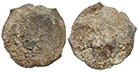 UNCERTAIN, cob 8 reales, assayer not visible, encrusted (as found).