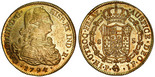 Popayan, Colombia, bust 8 escudos, Charles IV, 1794 JF.