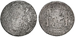 Mexico City, Mexico, bust 8 reales, Charles IV, 1796 FM.