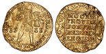 Utrecht, United Netherlands, gold ducat, 1711, NGC UNC details / sea salvaged.