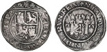 Lima, Peru, 4 reales, Philip II, assayer small R (Rincon) to left, legends HISPA / NIARVM, rare.