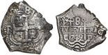 Potosi, Bolivia, cob 8 reales, 1742 C.