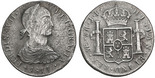 Lima, Peru, bust 8 reales, Ferdinand VII transitional (
