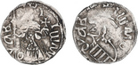 Wallachia (Romania), silver ducat, Mircea the Old (1386-1418). 0.61 gram. Choice XF specimen with full bold details on both sides, lightly toned in crevices, famous and popular issue struck by Dracula's grandfather and circulated in his time.